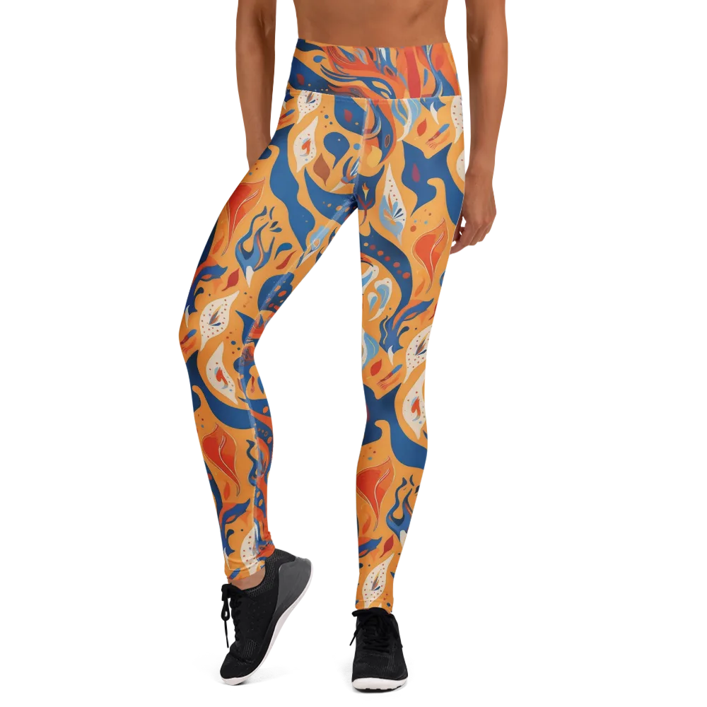 Solar Aviary on Yoga Leggings — Front
