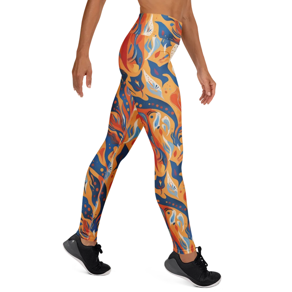 Solar Aviary on Yoga Leggings — Right