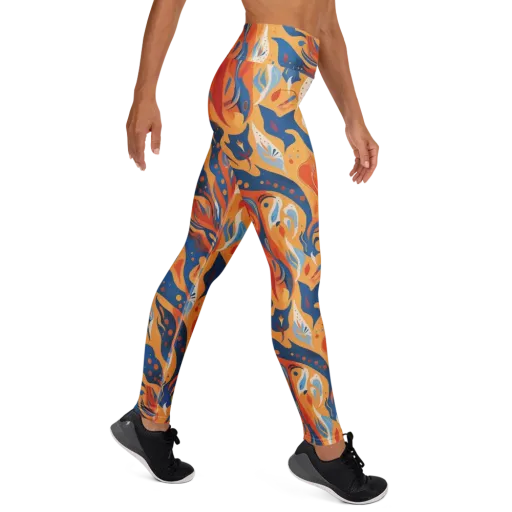 Solar Aviary on a Yoga Leggings
