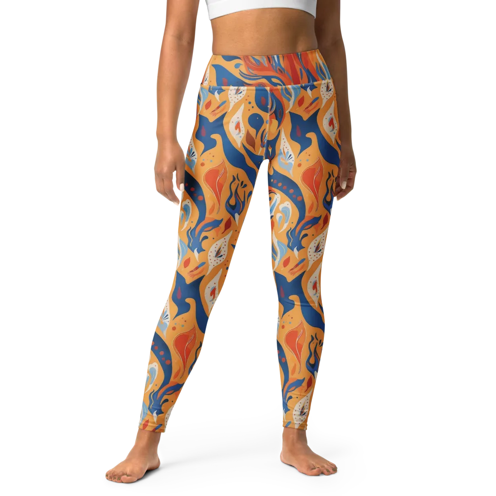 Solar Aviary on Yoga Leggings — Front