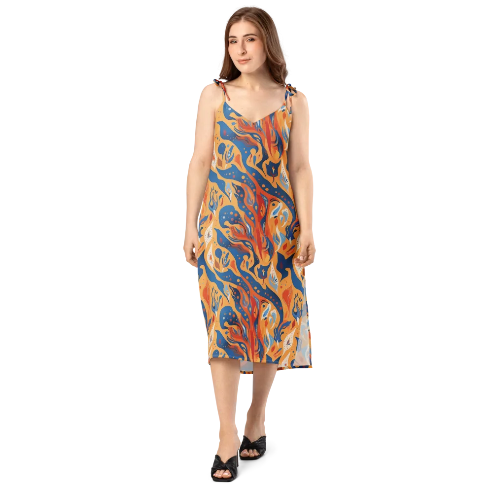 Solar Aviary on Slip Dress — Front