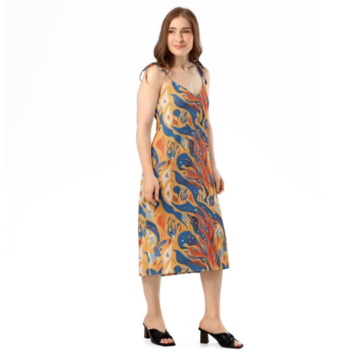 Solar Aviary on a Slip Dress