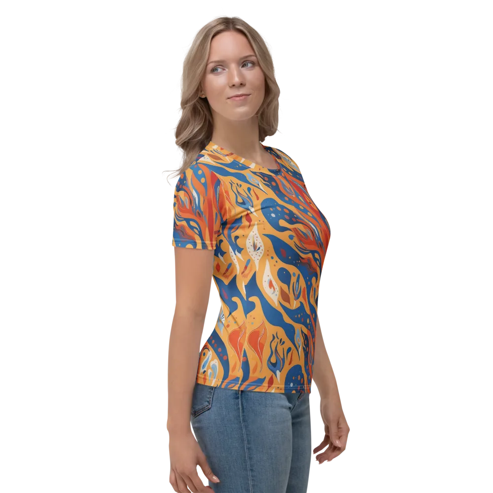 Solar Aviary on Women's Crew Neck T-Shirt — Right