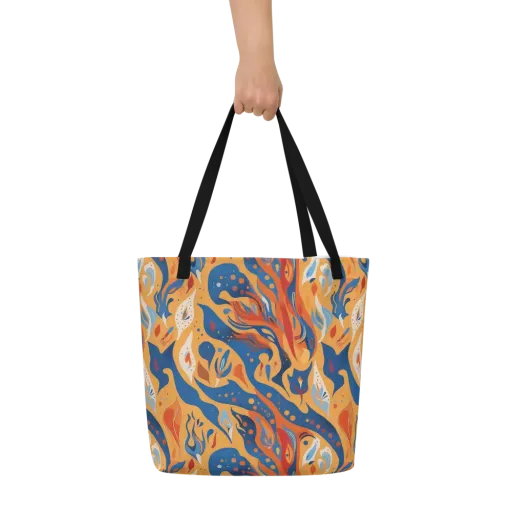 Solar Aviary on a Large Tote Bag W/ Pocket