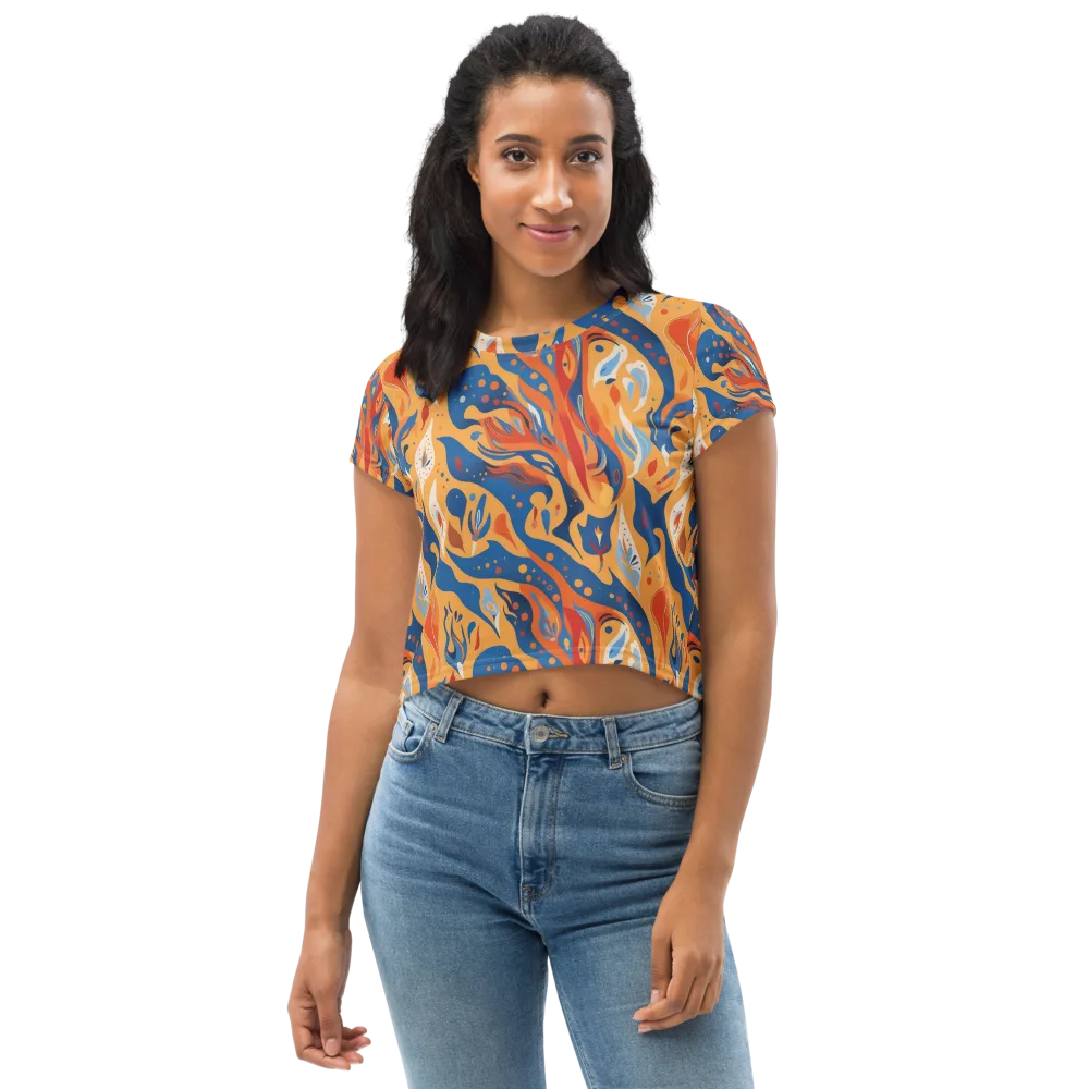 Solar Aviary on Crop Tee — Front
