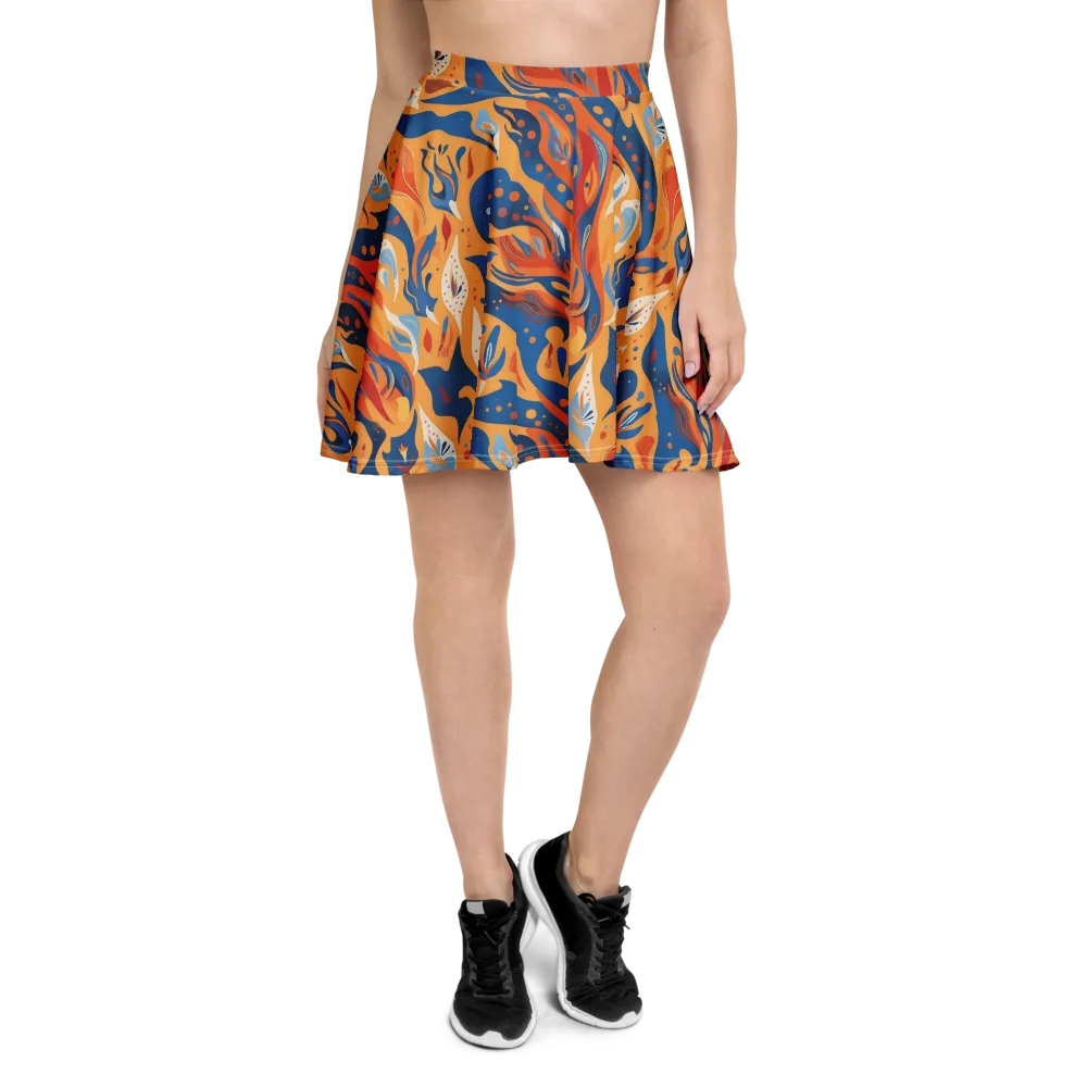 Solar Aviary on Skater Skirt — Front