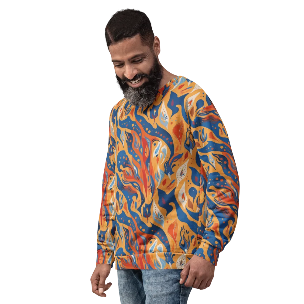 Solar Aviary on Sweatshirt — Left Front