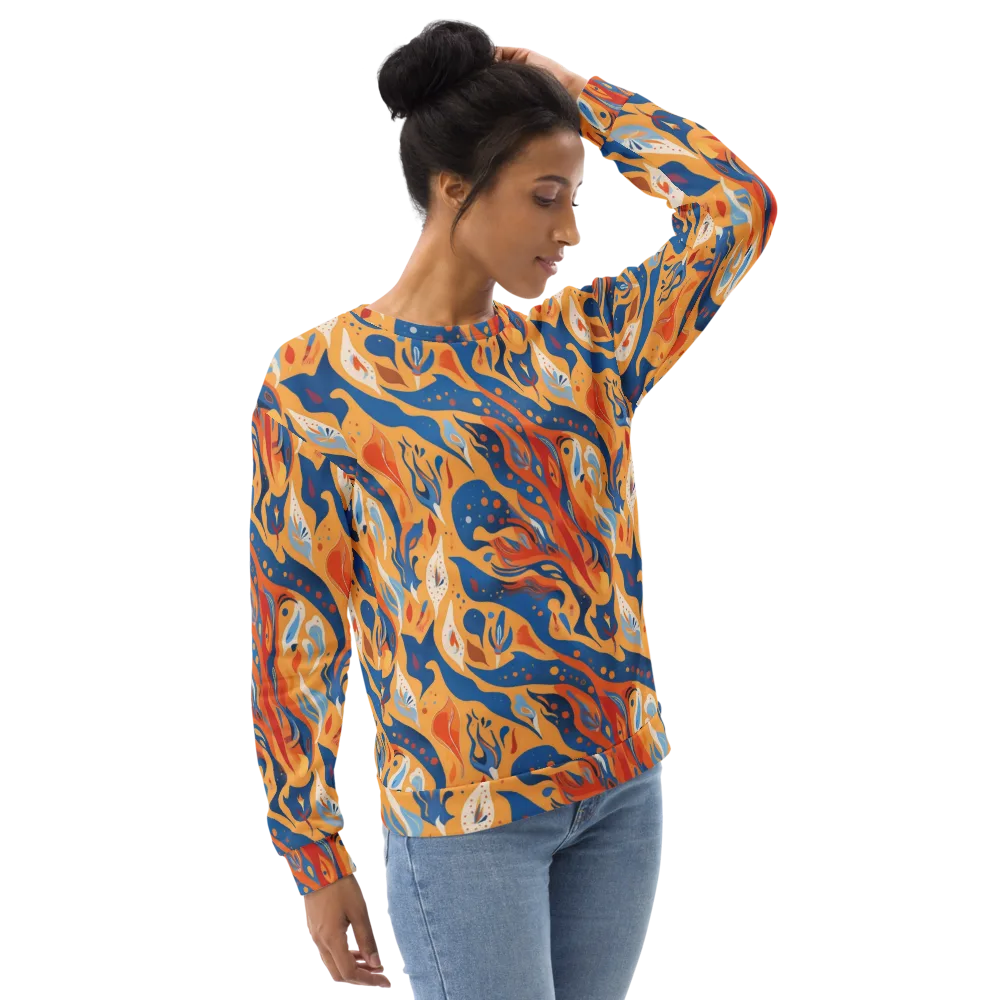 Solar Aviary on Sweatshirt — Right Front