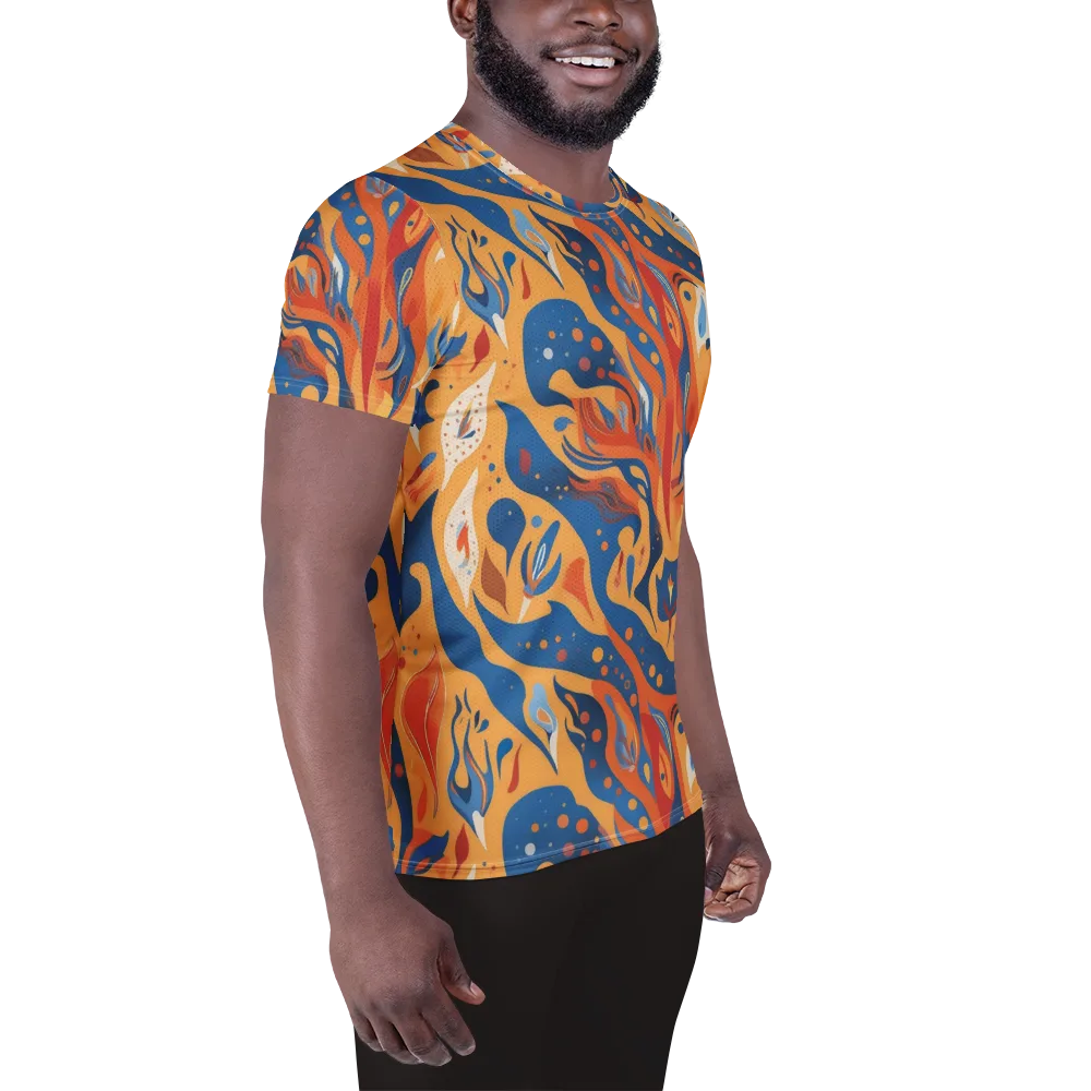 Solar Aviary on Men's Athletic T-Shirt — Right
