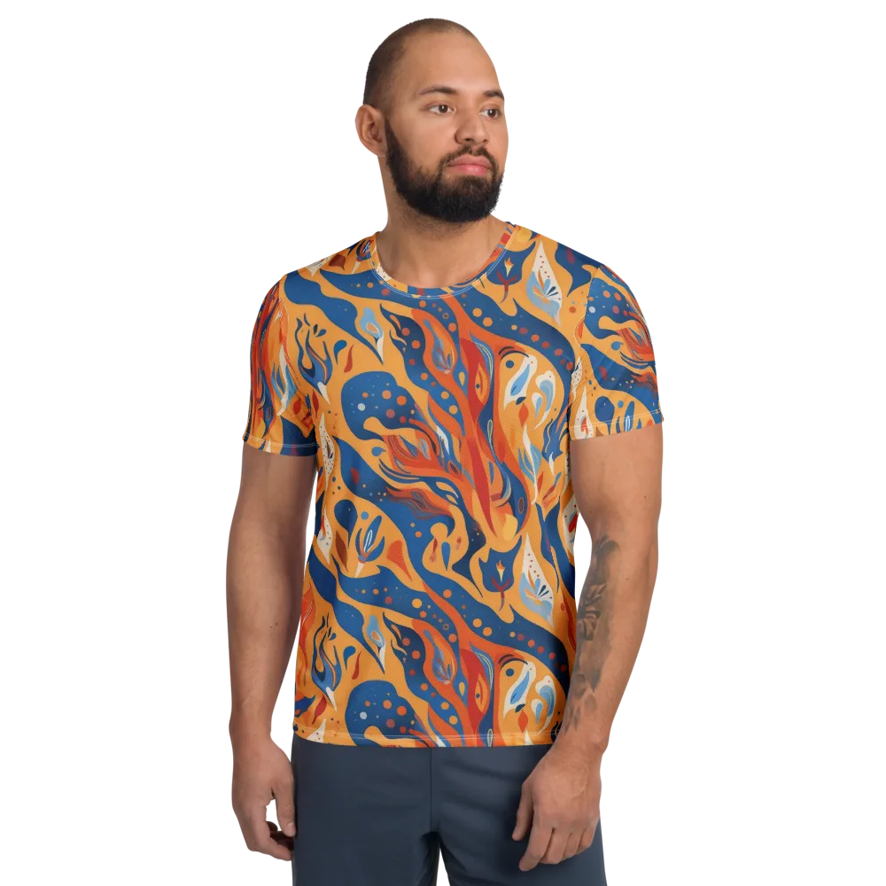 Solar Aviary on Men's Athletic T-Shirt — Front
