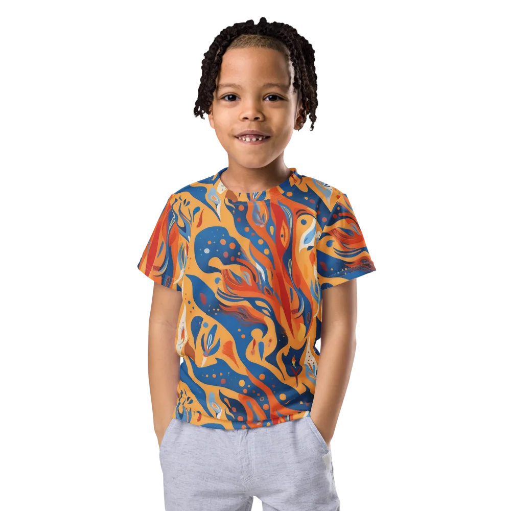 Solar Aviary on Kids Crew Neck T-Shirt — Front