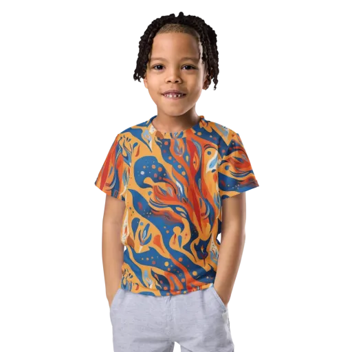 Solar Aviary on a Kids Crew Neck T-Shirt