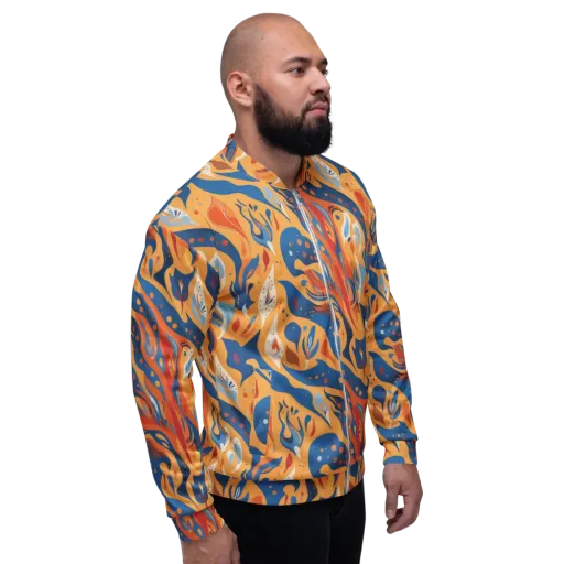 Solar Aviary on a Bomber Jacket