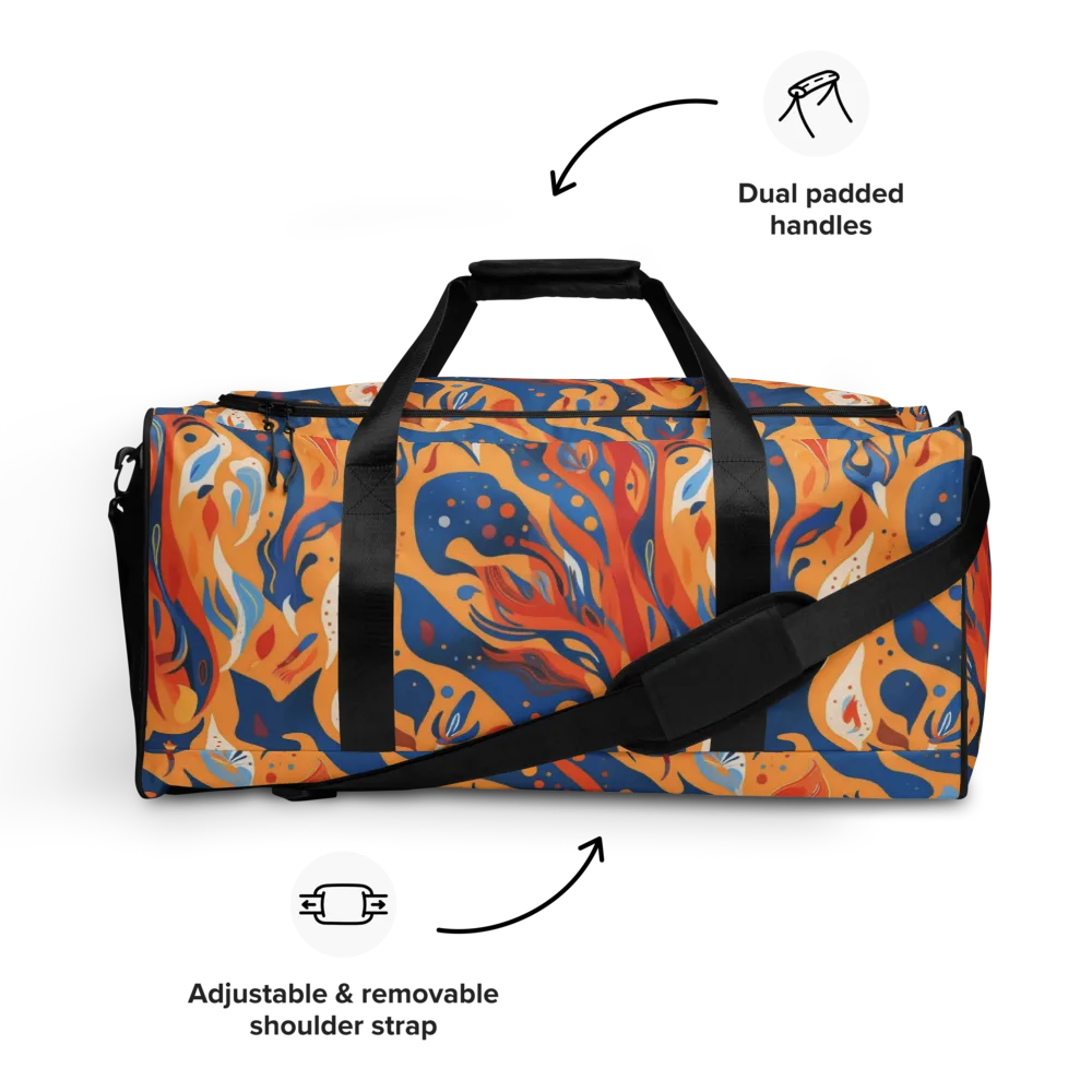 Solar Aviary on Duffle Bag — Front