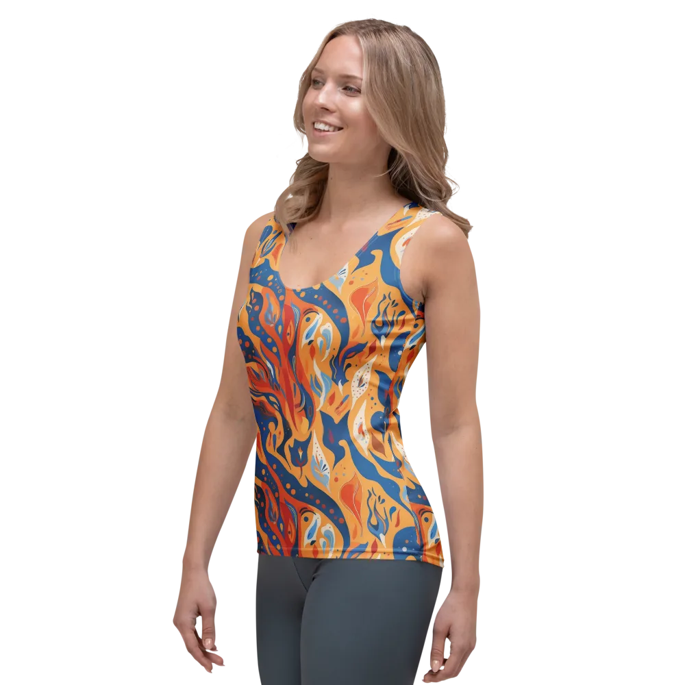 Solar Aviary on Women's Tank Top — Left Front