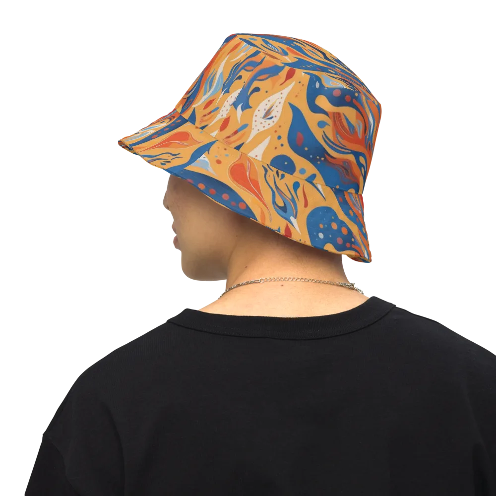 Solar Aviary on Reversible Bucket Hat — Back Inside