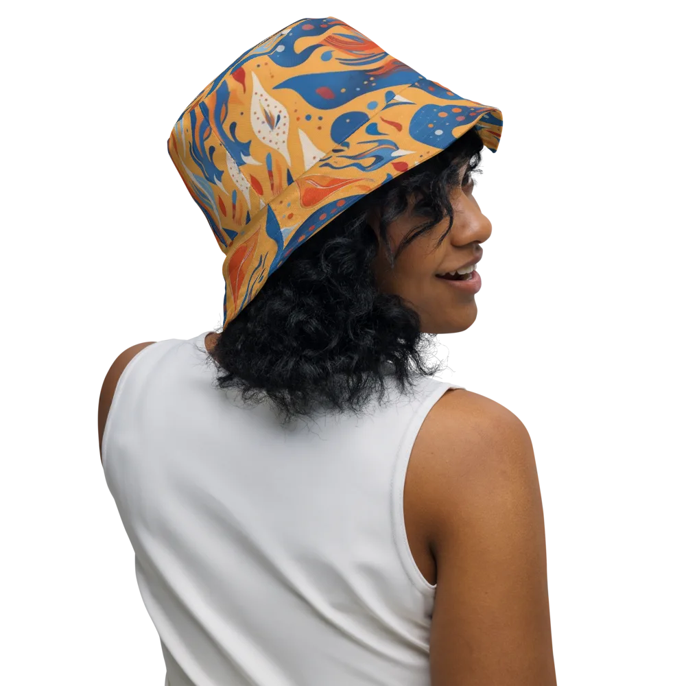 Solar Aviary on Reversible Bucket Hat — Right Outside