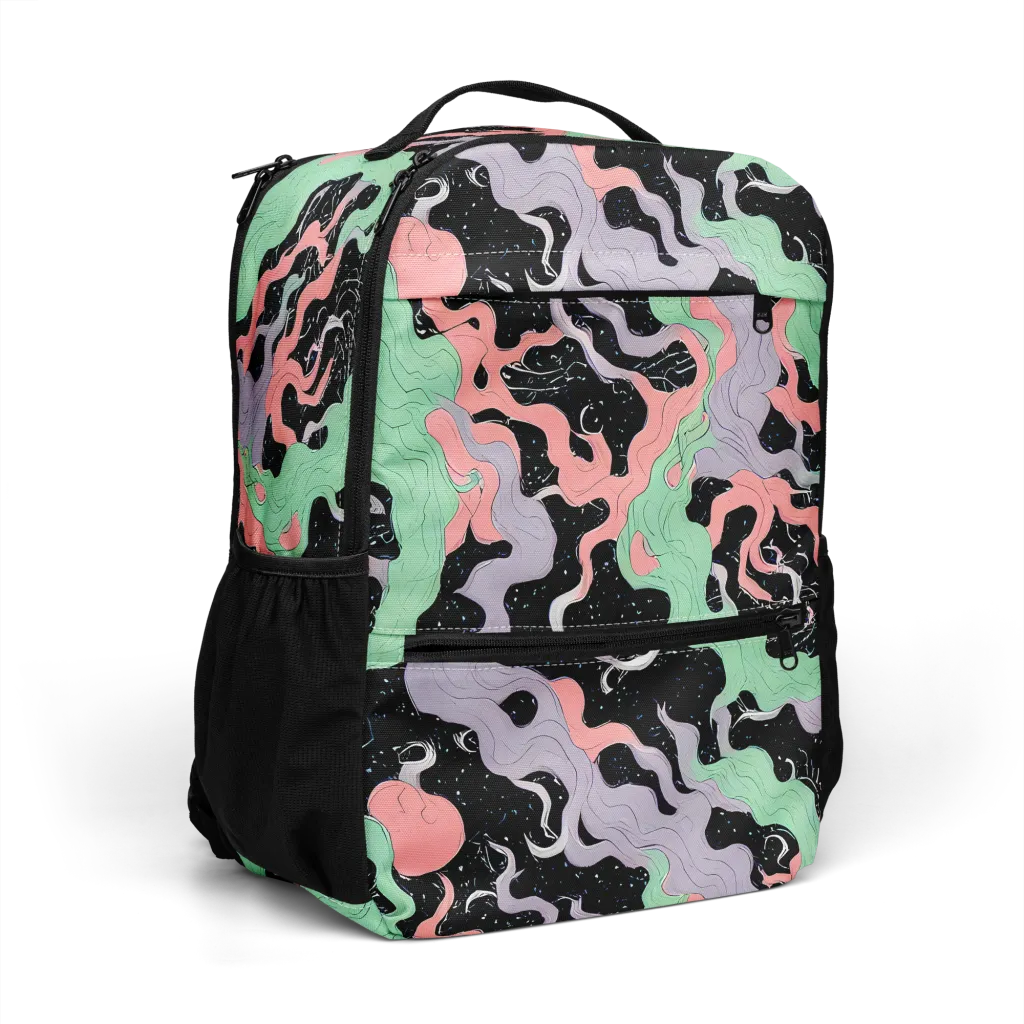Pastel Eclipse on Utility Backpack — Right Front