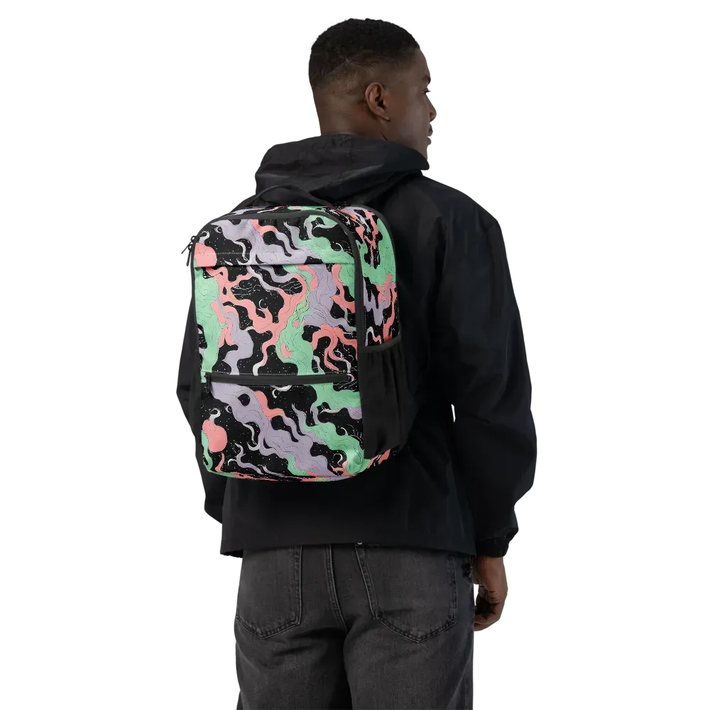 Pastel Eclipse on Utility Backpack — Back