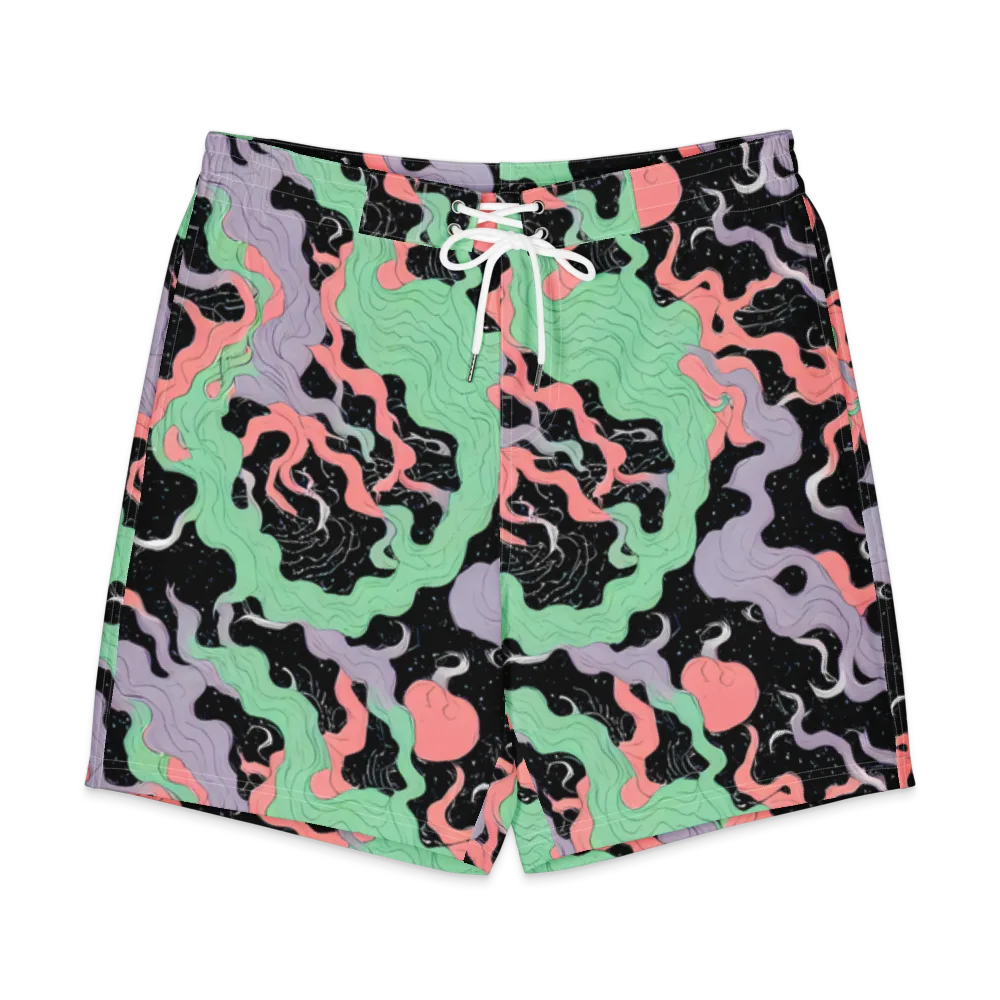 Pastel Eclipse on Men's Board Shorts — Front