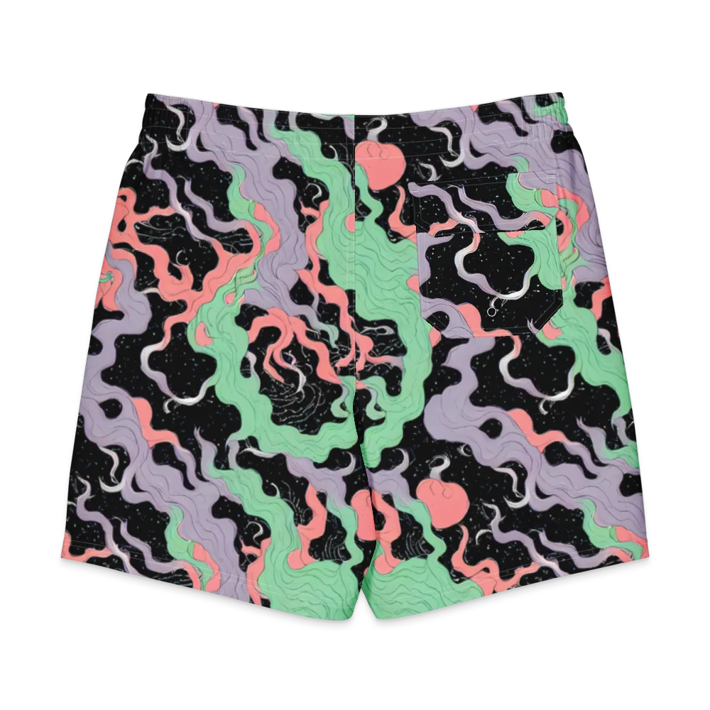 Pastel Eclipse on Men's Board Shorts — Back