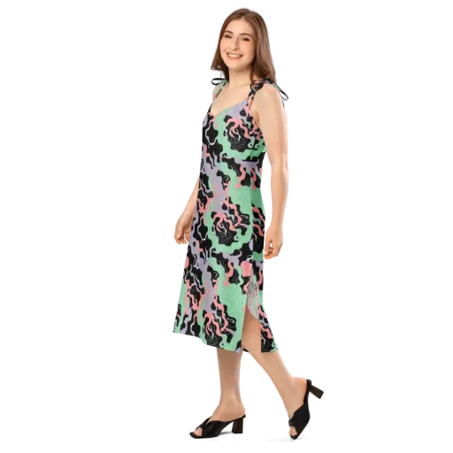 Pastel Eclipse on a Slip Dress
