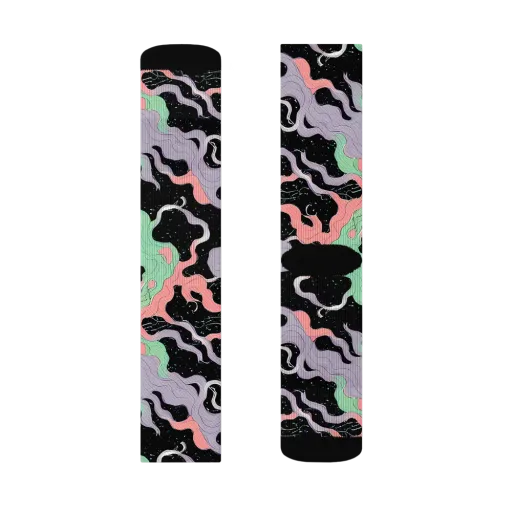 Pastel Eclipse on a Socks