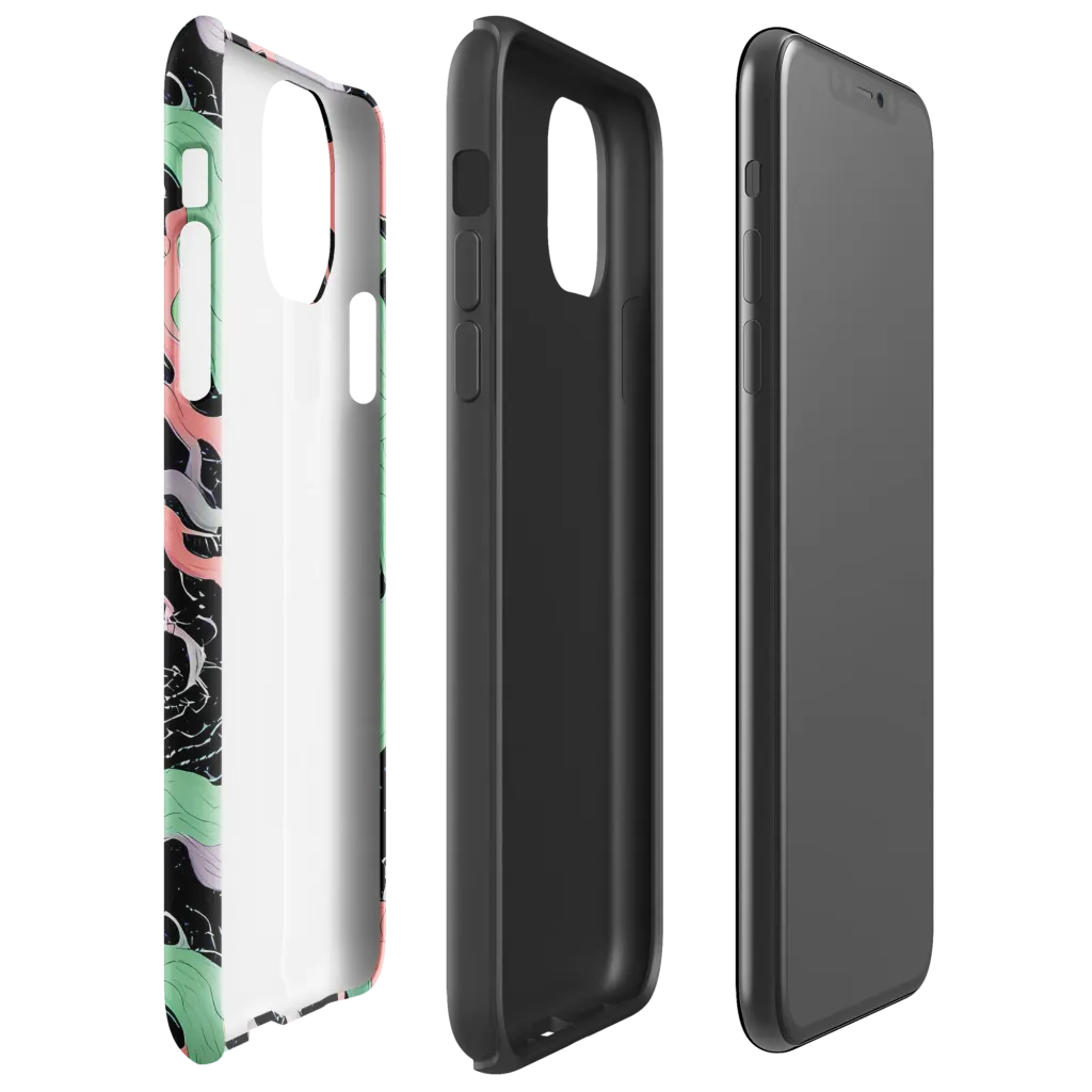 Pastel Eclipse on Tough Case for iPhone® — Right