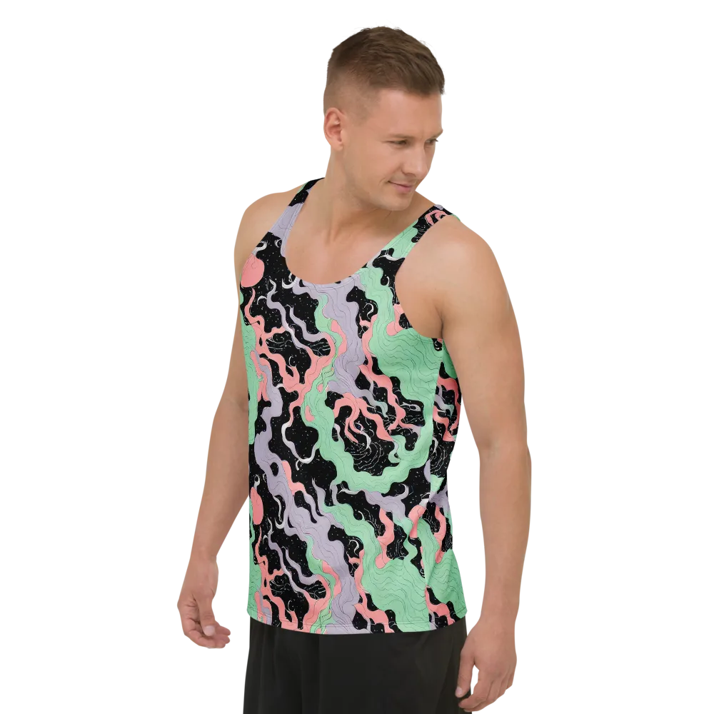 Pastel Eclipse on Men's Tank Top — Left Front