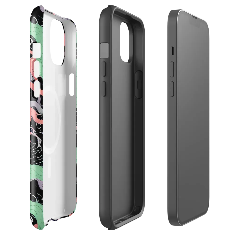 Pastel Eclipse on MagSafe Tough Case for iPhone® — Front