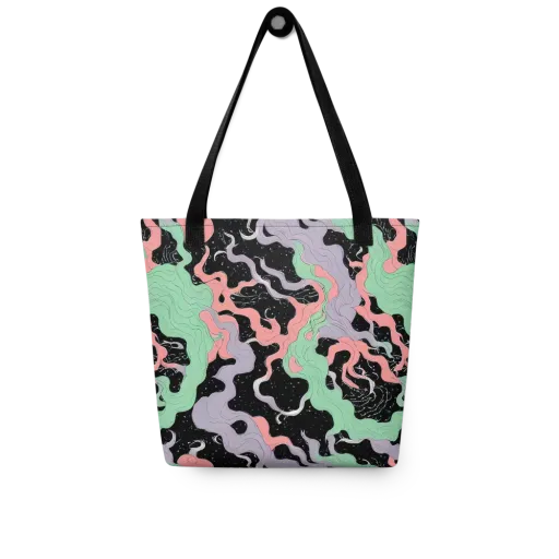 Pastel Eclipse on a Tote Bag