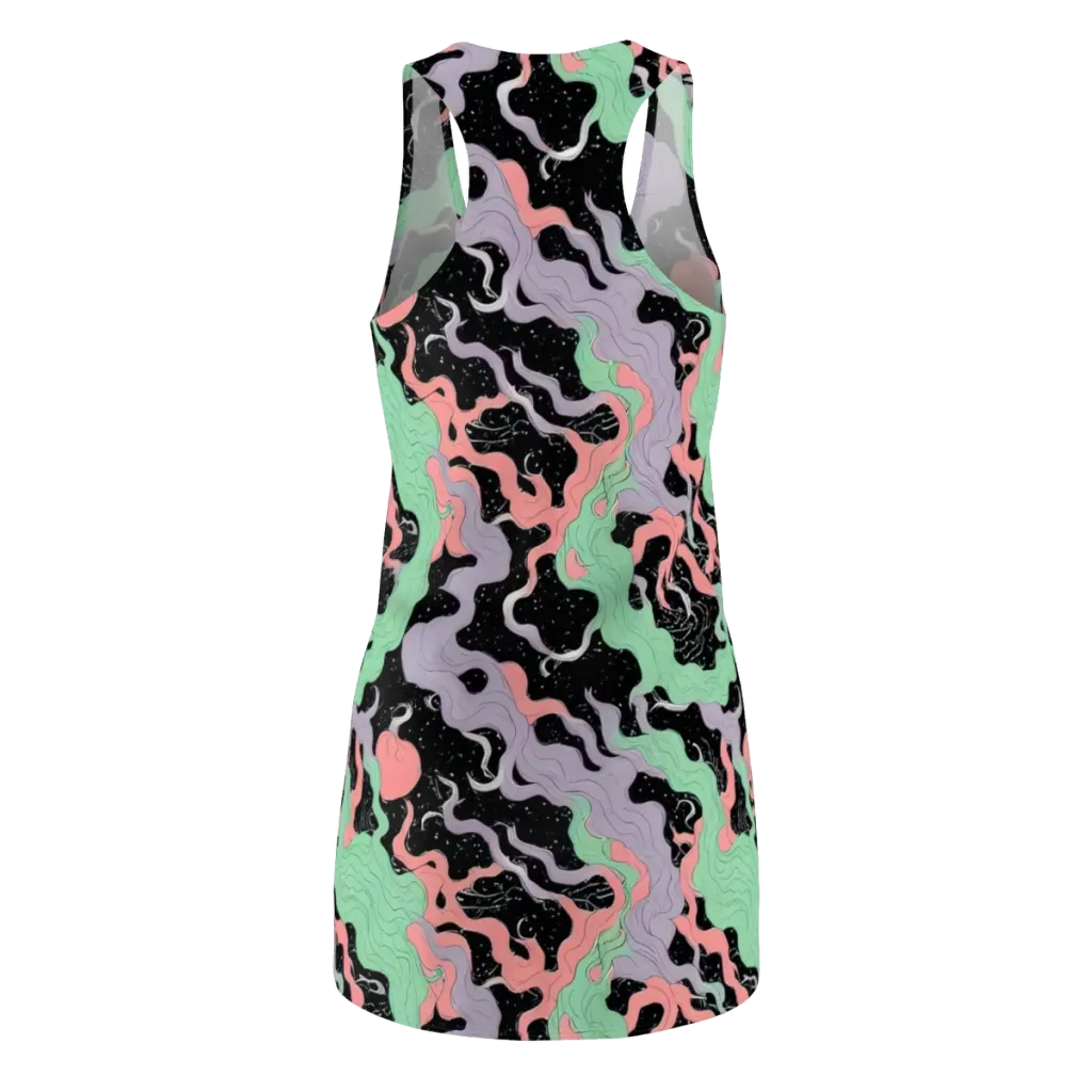 Pastel Eclipse on Racerback Dress — Back