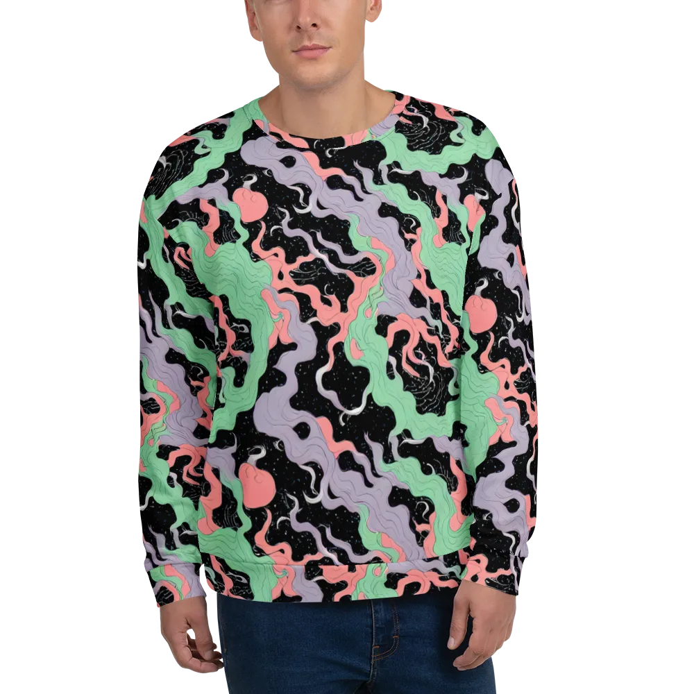 Pastel Eclipse on Sweatshirt — Front