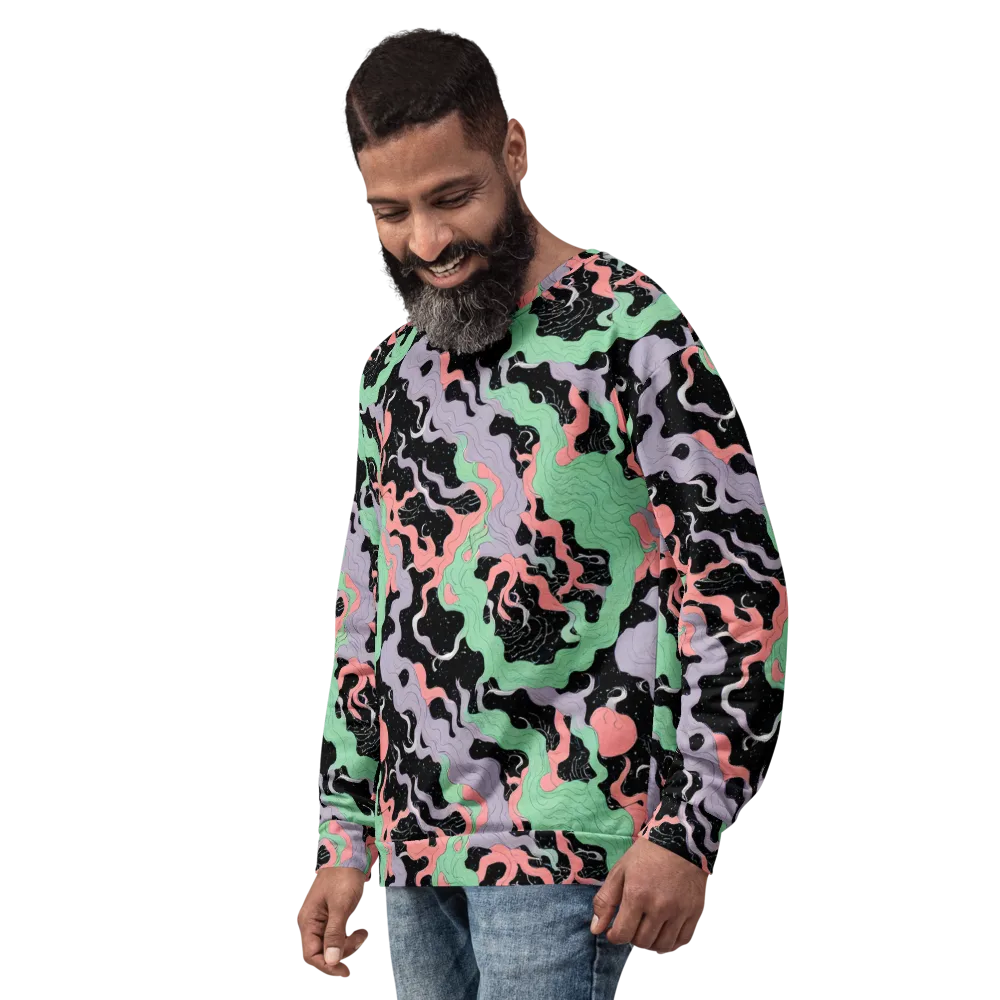 Pastel Eclipse on Sweatshirt — Left Front