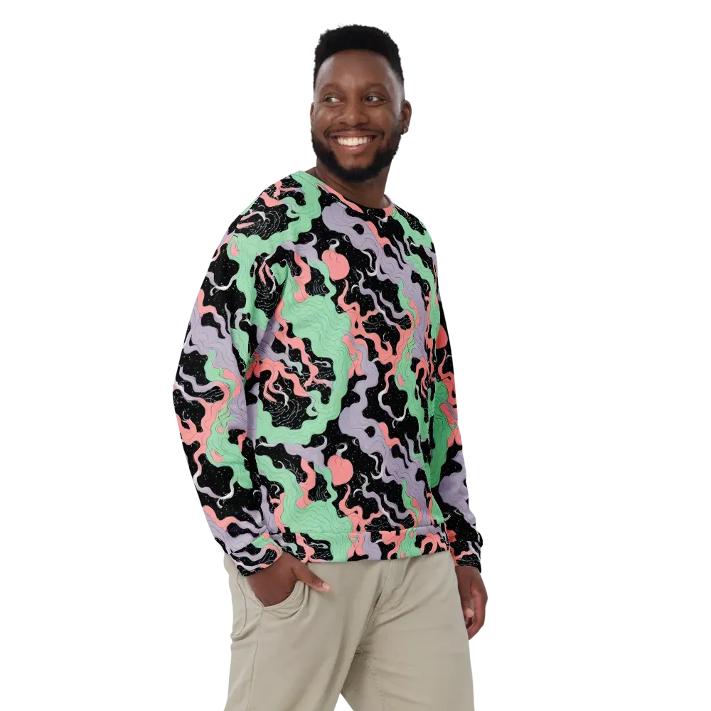 Pastel Eclipse on Sweatshirt — Front