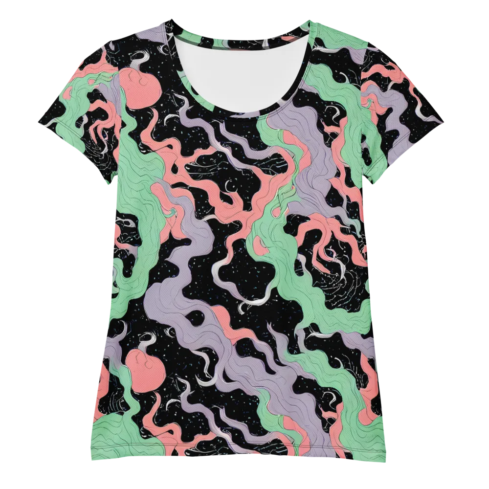 Pastel Eclipse on Women's Athletic T-Shirt — Front