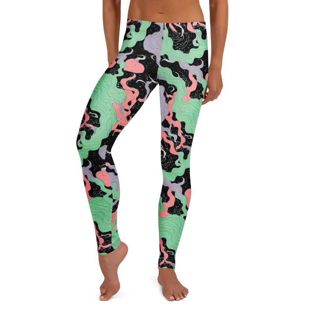 Pastel Eclipse on Leggings — Front