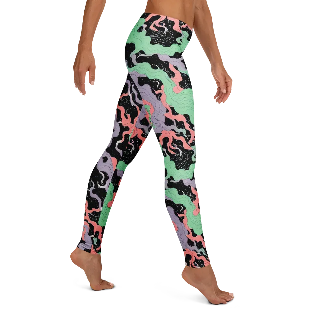 Pastel Eclipse on Leggings — Right