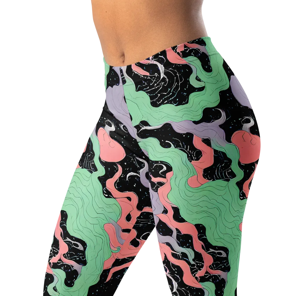 Pastel Eclipse on Leggings — Left Front