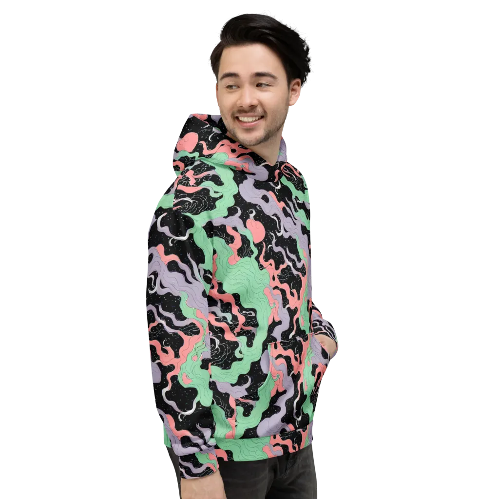 Pastel Eclipse on Hoodie — Right