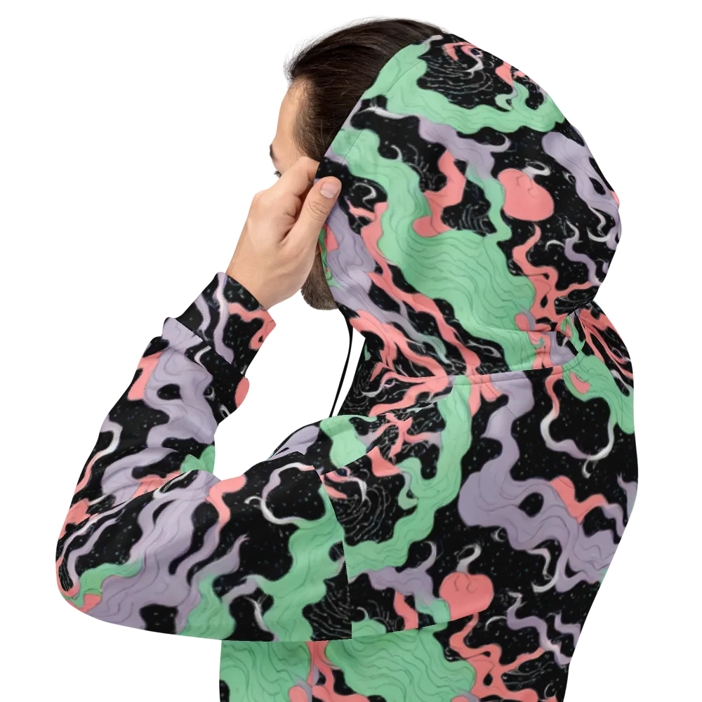 Pastel Eclipse on Hoodie — Back