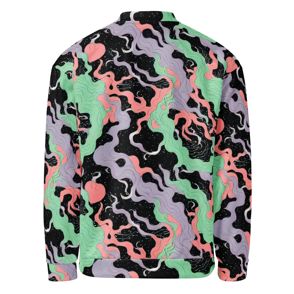 Pastel Eclipse on Bomber Jacket — Back