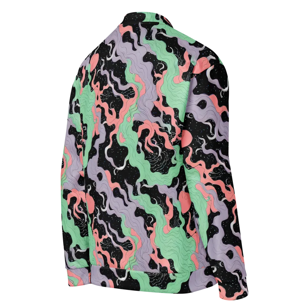 Pastel Eclipse on Bomber Jacket — Right Back