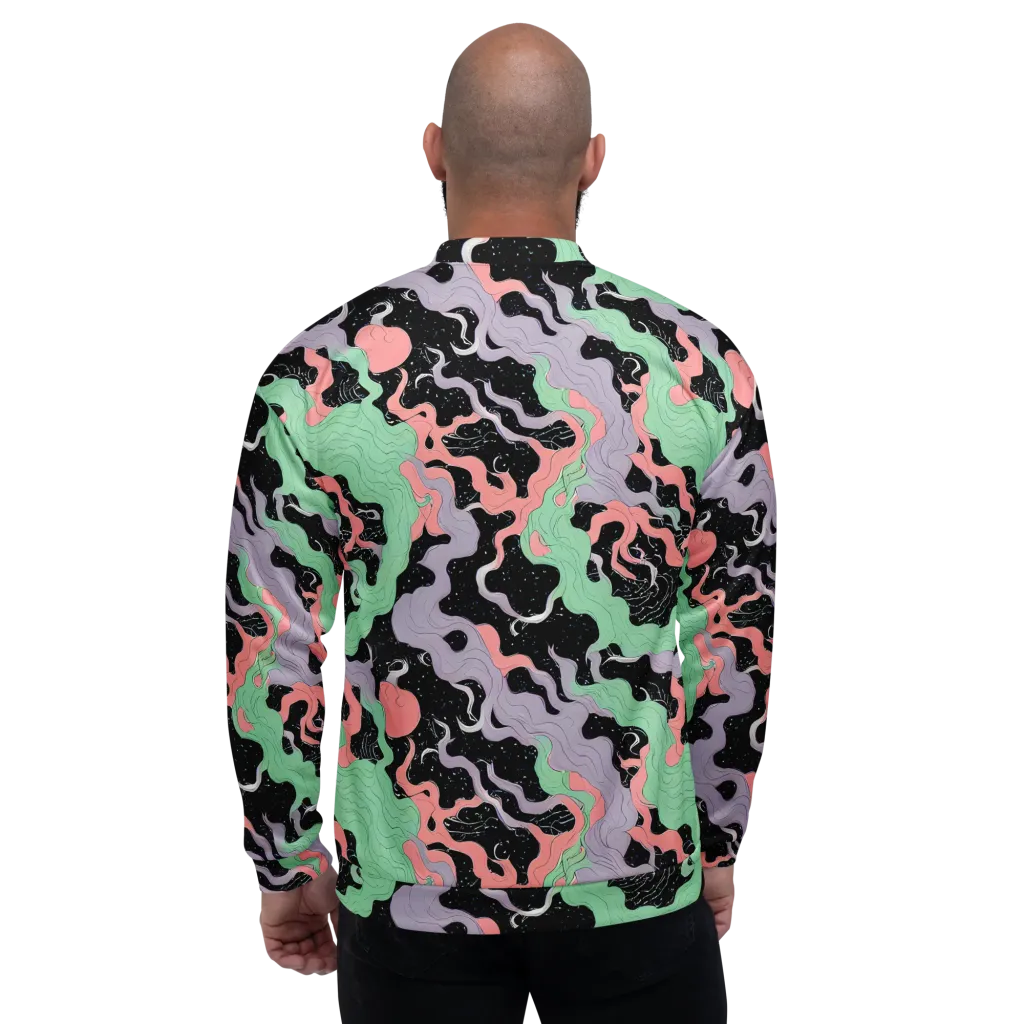 Pastel Eclipse on Bomber Jacket — Back