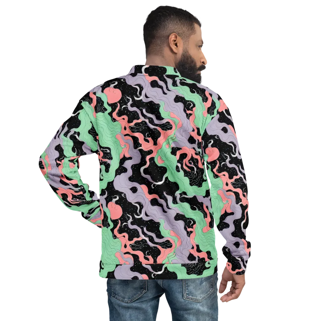 Pastel Eclipse on Bomber Jacket — Back