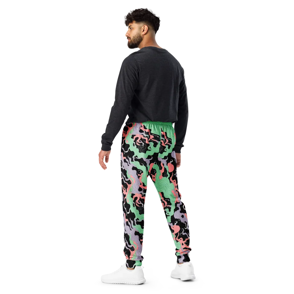 Pastel Eclipse on Men's Joggers — Back