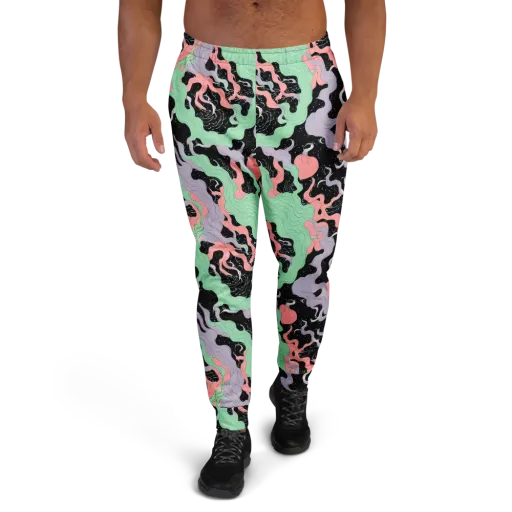 Pastel Eclipse on a Men's Joggers