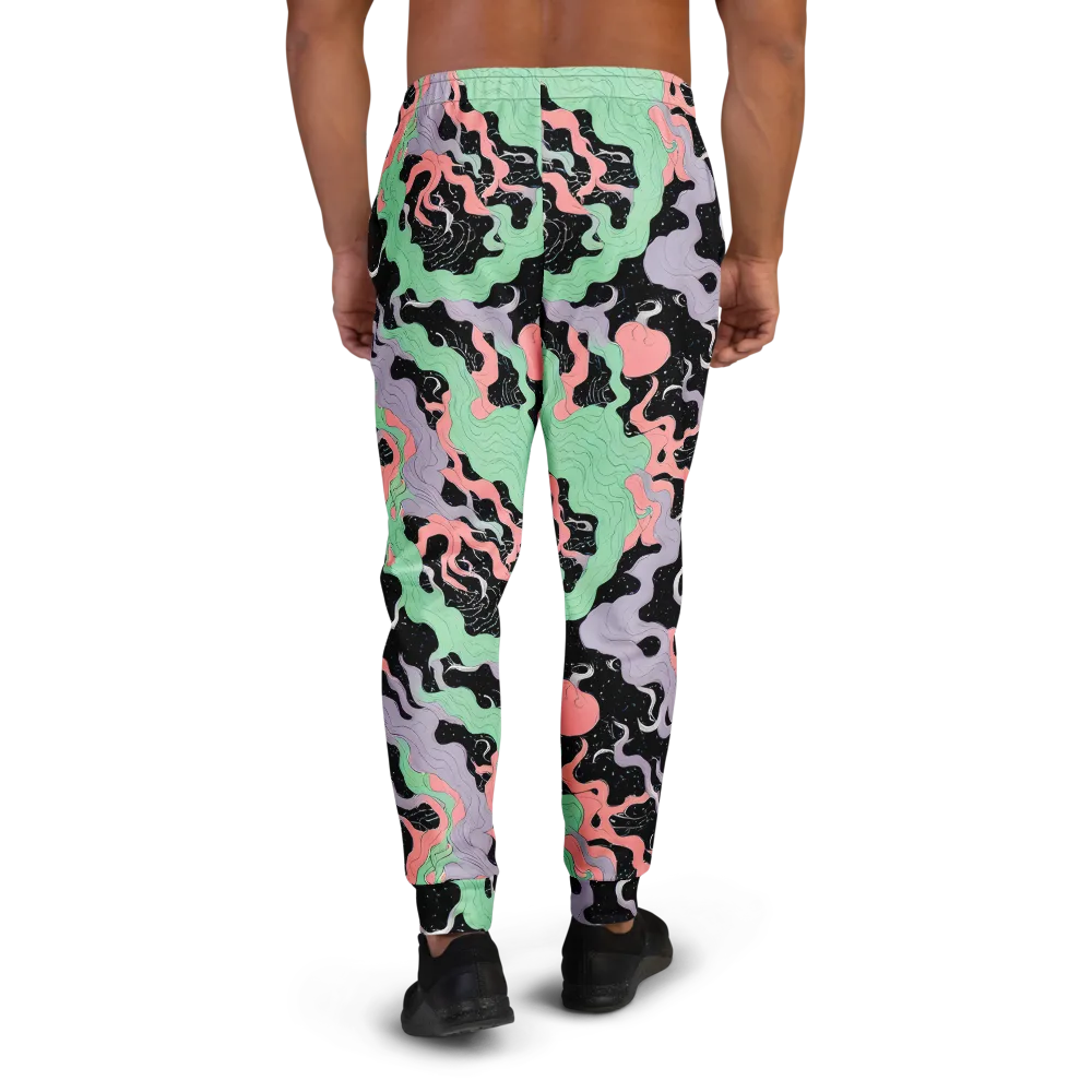 Pastel Eclipse on Men's Joggers — Back