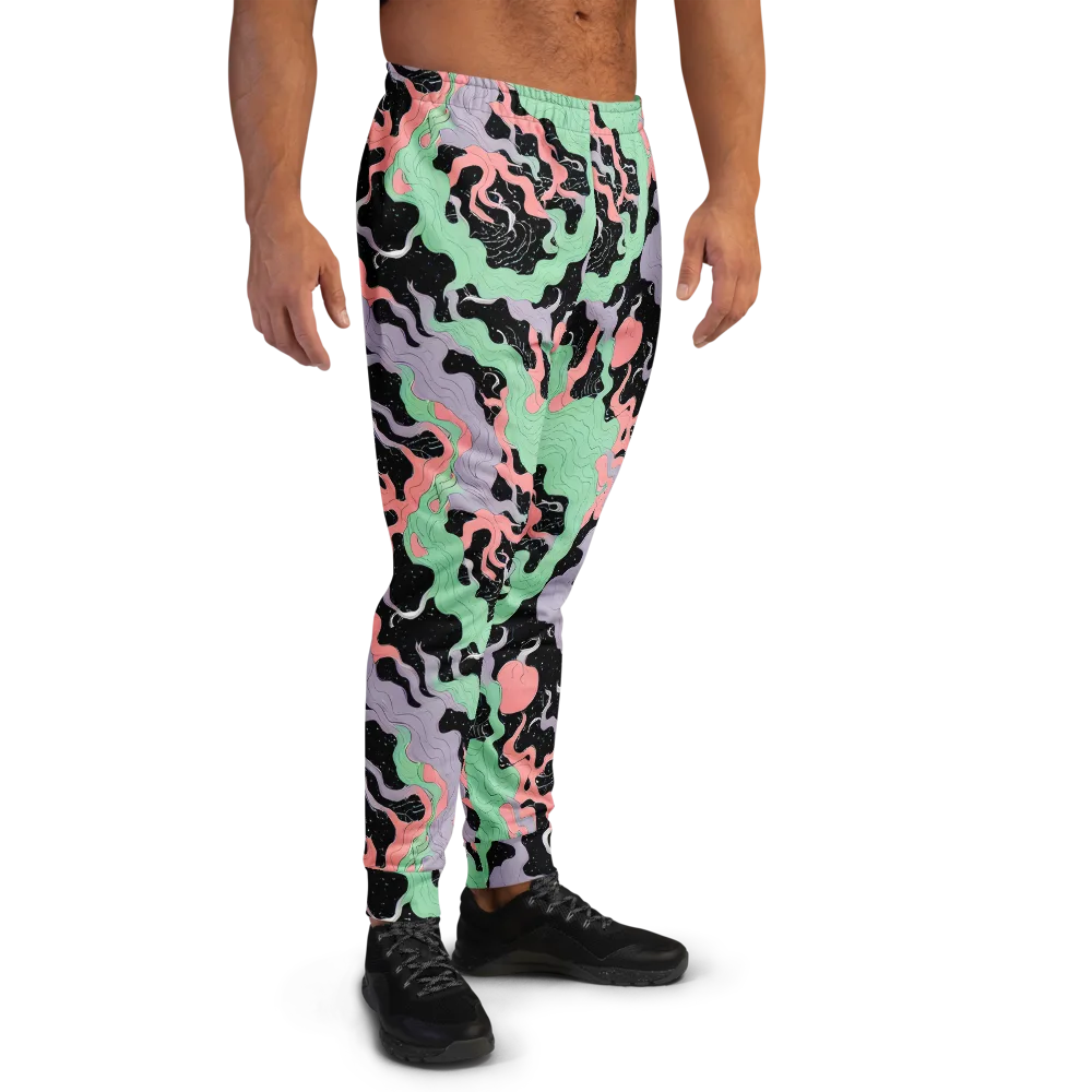 Pastel Eclipse on Men's Joggers — Right