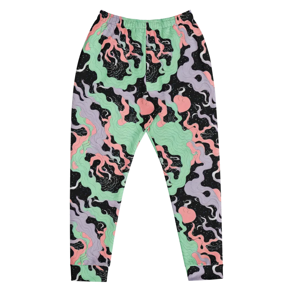 Pastel Eclipse on Men's Joggers — Front